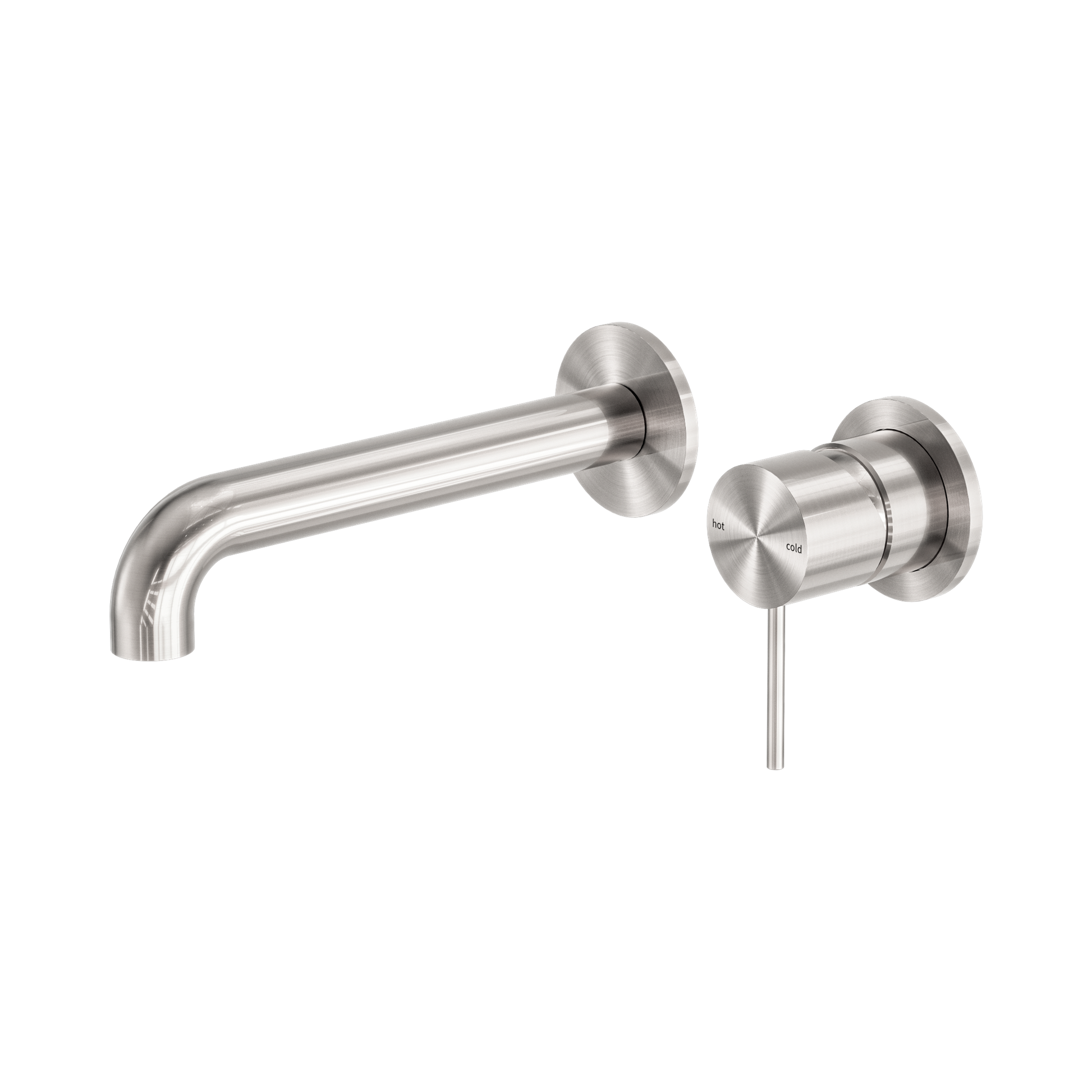 Nero Mecca Wall Mixer Set Separate Back Plate 160mm, Brushed Nickel