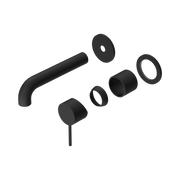 Nero Mecca Wall Mixer Set Separate Back Plate 160mm Trim Kits Only, Matte Black