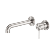 Nero Mecca Wall Mixer Set Separate Back Plate 185mm, Brushed Nickel
