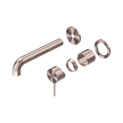 Nero Mecca Wall Mixer Set Separate Back Plate 185mm Trim Kits Only, Brushed Bronze