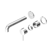 Nero Mecca Wall Mixer Set Separate Back Plate 185mm Trim Kits Only, Chrome