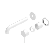 Nero Mecca Wall Mixer Set Separate Back Plate 185mm Trim Kits Only, Matte White
