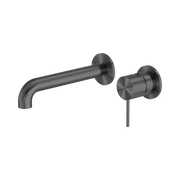 Nero Mecca Wall Mixer Set Separate Back Plate 230mm, Gun Metal