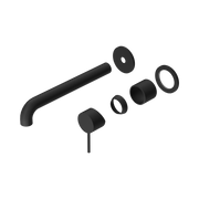 Nero Mecca Wall Mixer Set Separate Back Plate 230mm Trim Kits Only, Matte Black