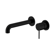 Nero Mecca Wall Mixer Set Separate Back Plate 260mm, Matte Black