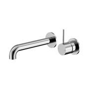 Nero Mecca Wall Mixer Set Separate Back Plate Handle Up 230mm, Chrome