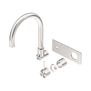 Nero Mecca Wall Mixer Set Swivel Spout Handle Up Trim Kits Only, Brushed Nickel