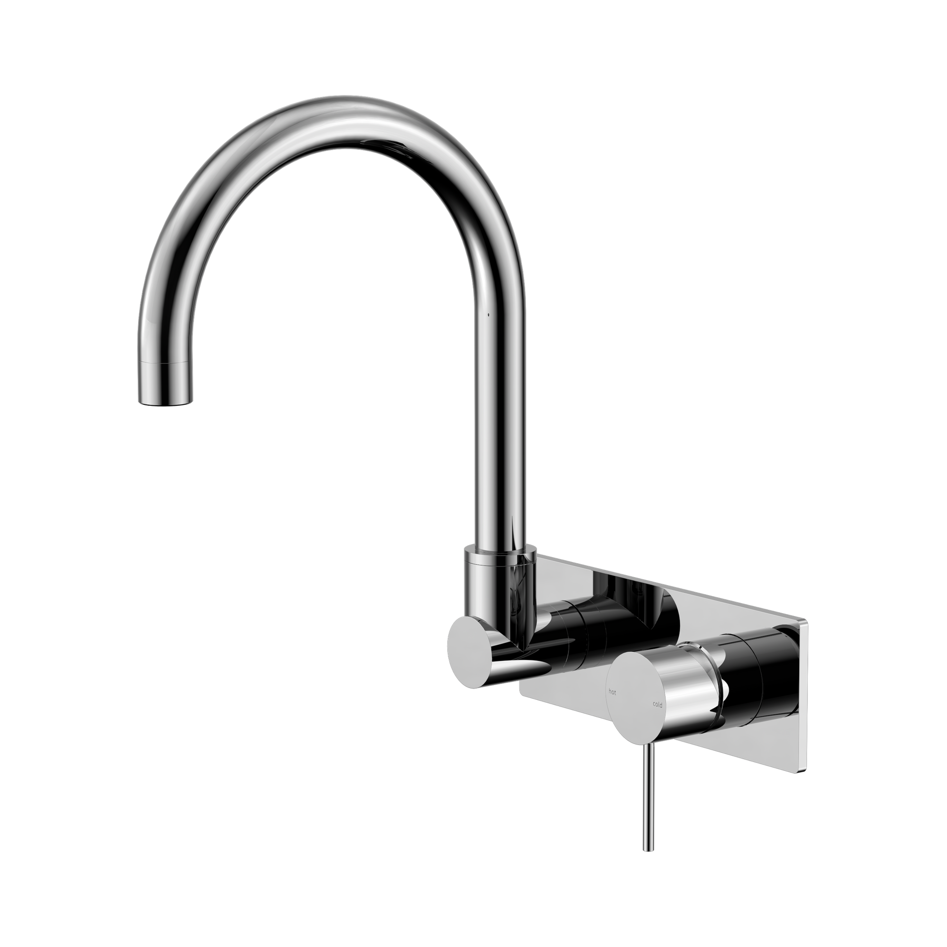 Nero Mecca Wall Mixer Set Swivel Spout, Chrome