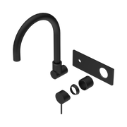 Nero Mecca Wall Mixer Set Swivel Spout Trim Kits Only, Matte Black
