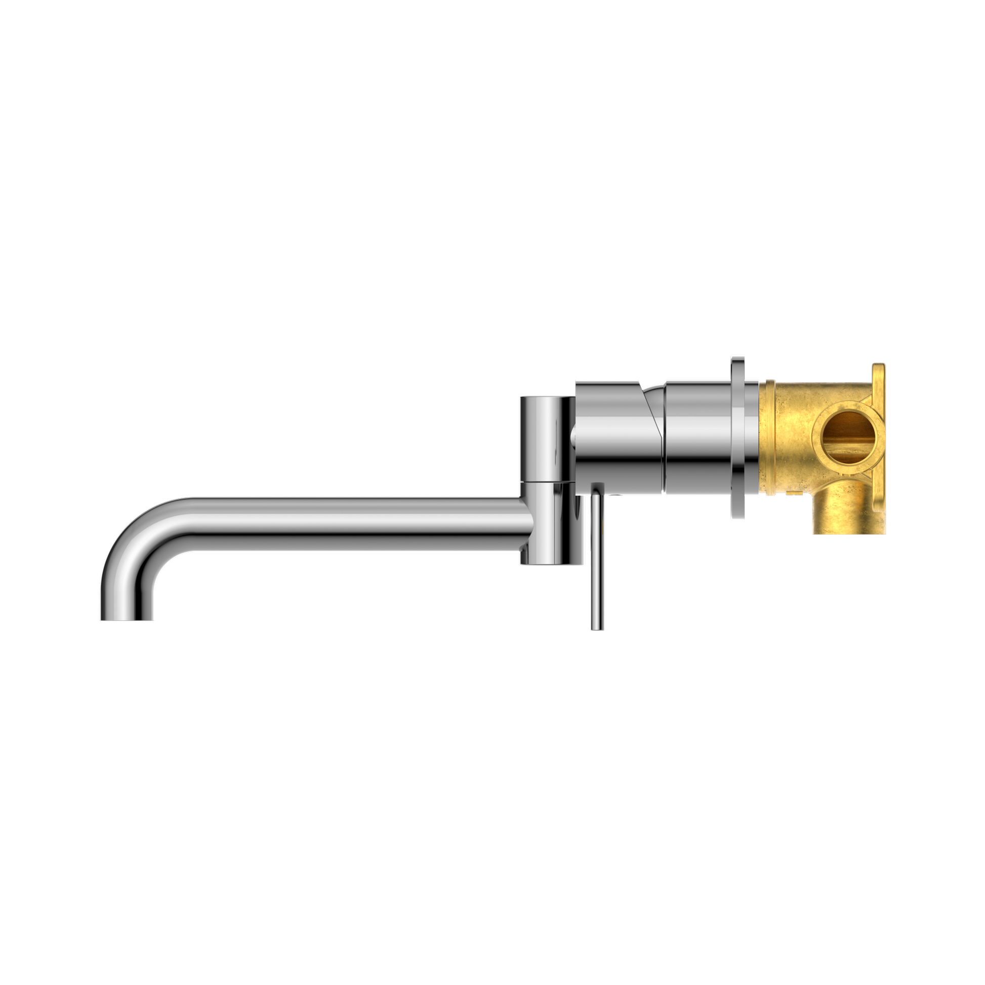 Nero Mecca Wall Mixer Set Swivel Spout 225mm, Chrome