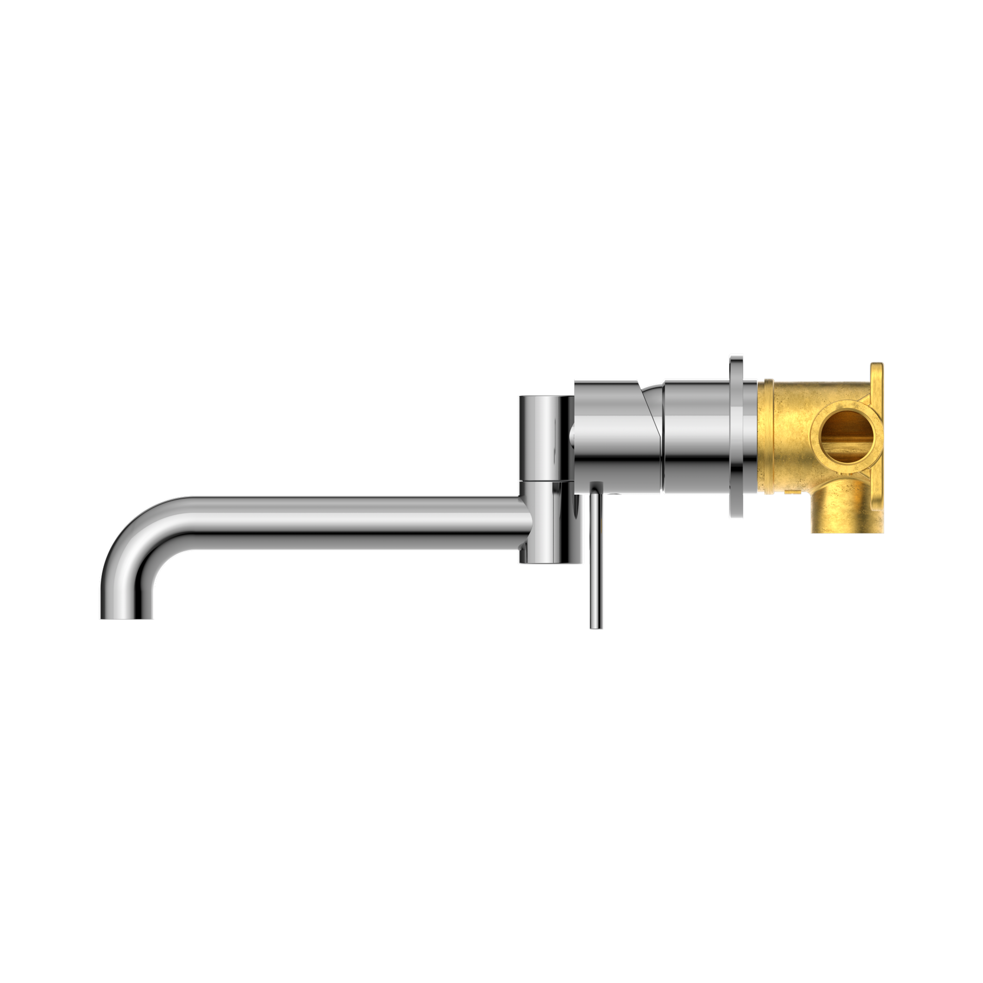 Nero Mecca Wall Mixer Set Swivel Spout 225mm, Chrome