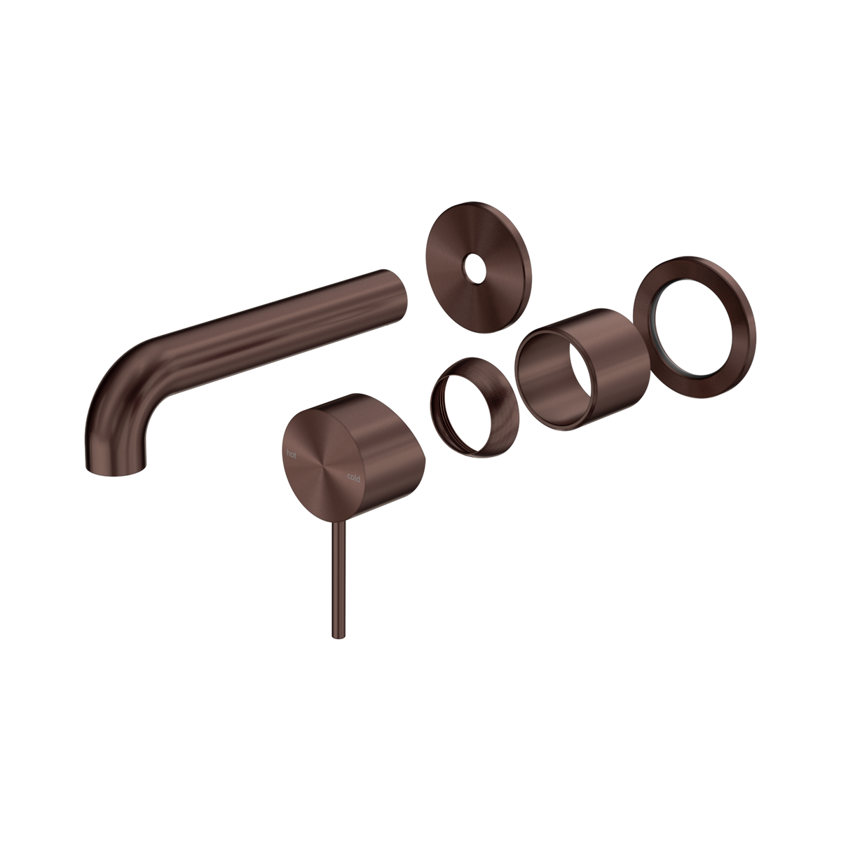 Nero Mecca Wall Basin/Bath Mixer Separate Back Plate 160mm Trim Kits Only, Rome Bronze