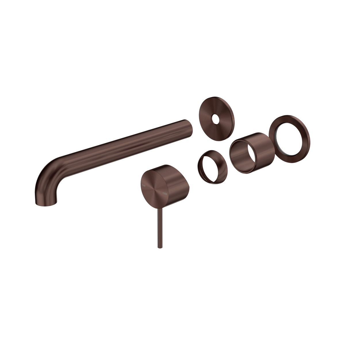 Nero Mecca Wall Basin/Bath Mixer Separate Back Plate 230mm Trim Kits Only, Rome Bronze