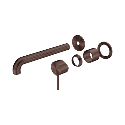 Nero Mecca Wall Basin/Bath Mixer Separate Back Plate 230mm Trim Kits Only, Rome Bronze