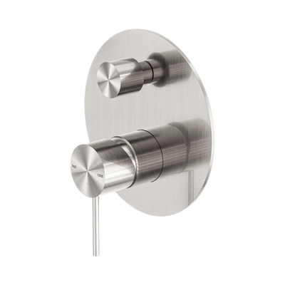 Nero Mecca Shower Mixer With Diverter, Brushed Nickel