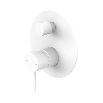 Nero Mecca Shower Mixer With Diverter, Matte White