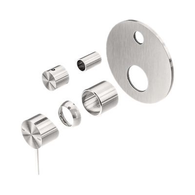 Nero Mecca Shower Mixer With Diverter Trim Kits Only, Brushed Nickel