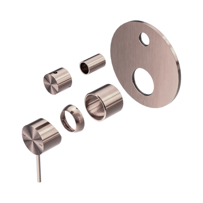 Nero Mecca Shower Mixer With Diverter Trim Kits Only, Brushed Bronze