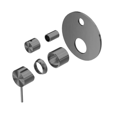 Nero Mecca Shower Mixer With Diverter Trim Kits Only, Gun Metal