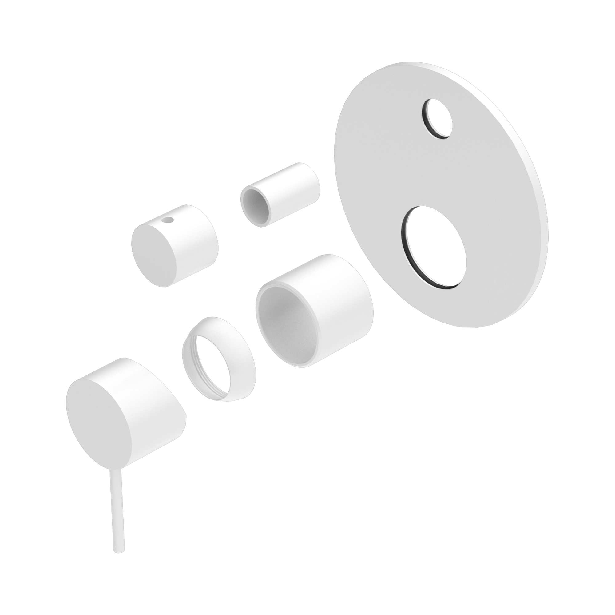 Nero Mecca Diverter Mixer Trim Kits Only, Matte White