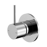 Nero Mecca Wall/Shower Mixer Handle Up 80mm Plate, Chrome