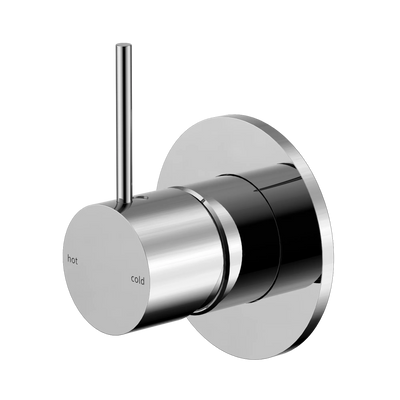 Nero Mecca Shower Mixer Handle Up 80mm Plate, Chrome