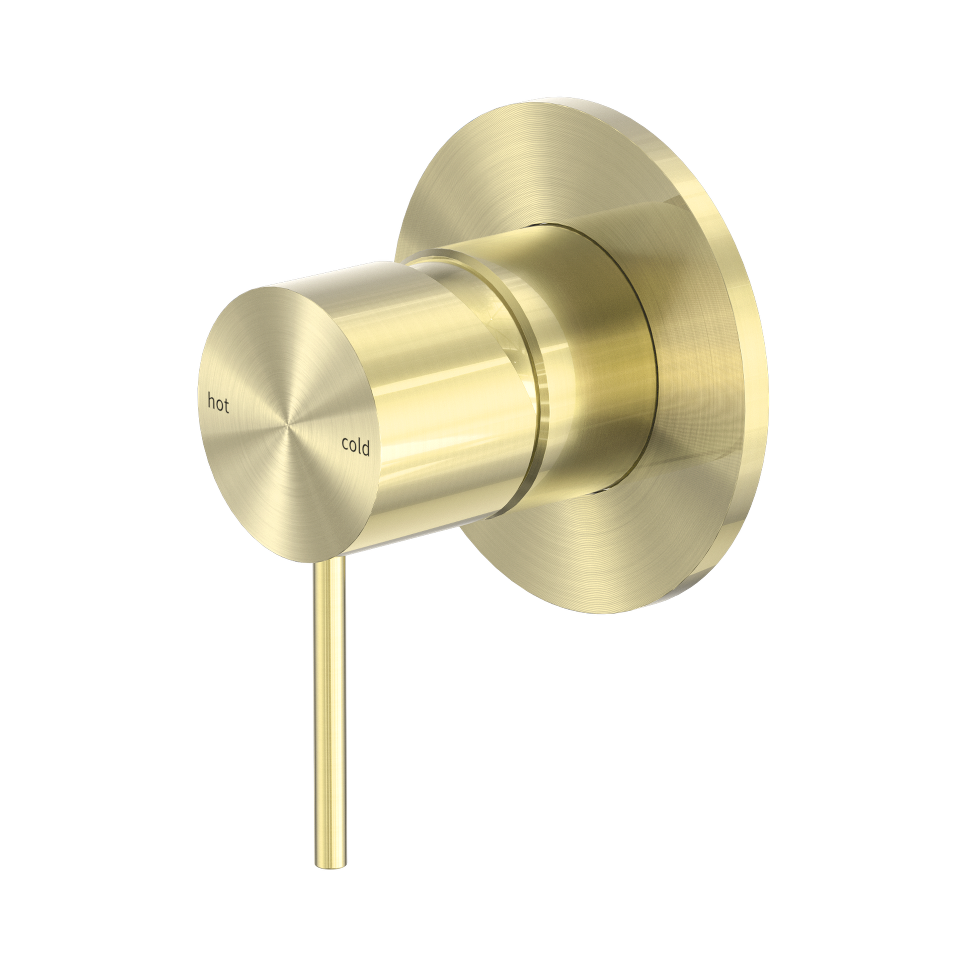 Nero Mecca Wall/Shower Mixer 80mm Plate, Brushed Gold