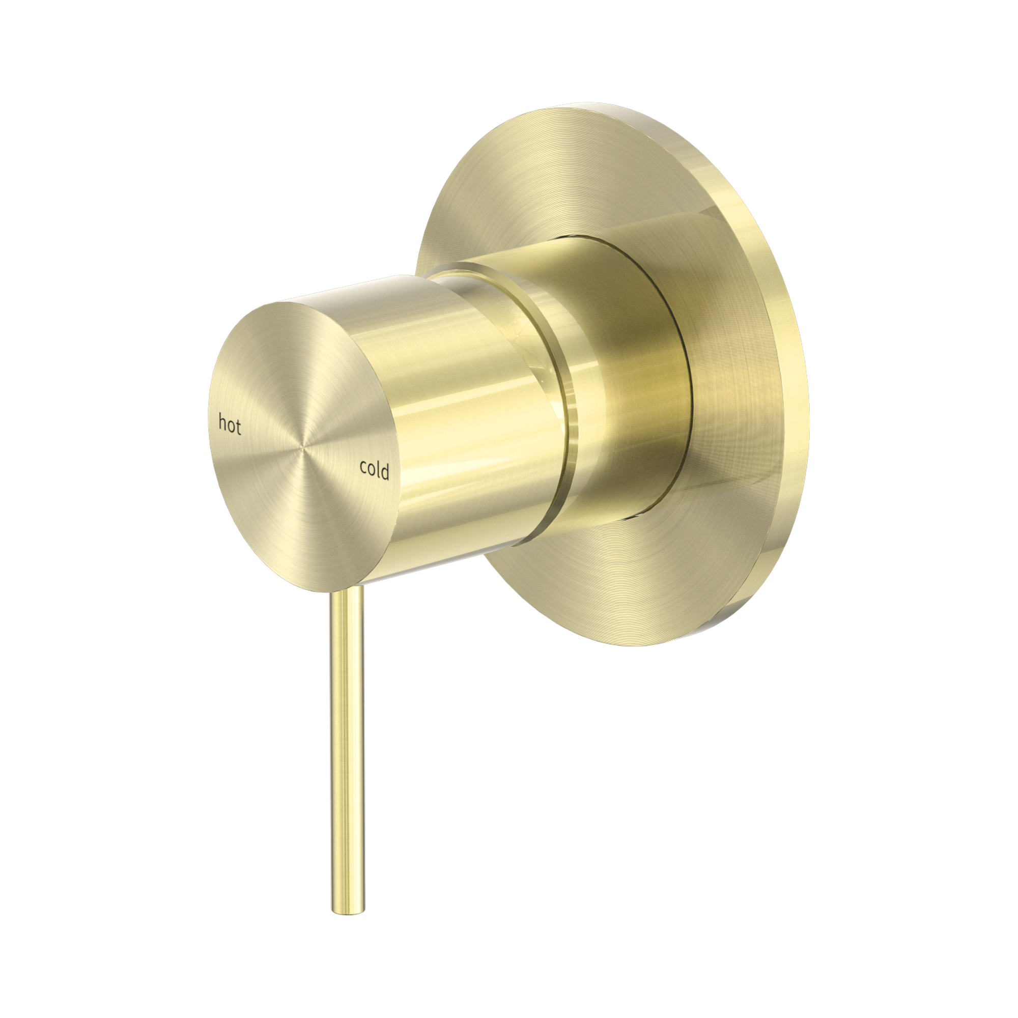 Nero Mecca Wall/Shower Mixer 80mm Plate, Brushed Gold