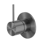 Nero Mecca Wall/Shower Mixer Handle Up 80mm Plate, Gun Metal