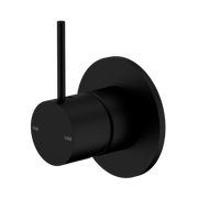 Nero Mecca Wall/Shower Mixer Handle Up 80mm Plate, Matte Black