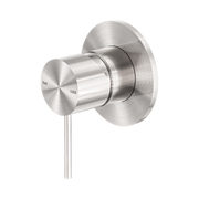 Nero Mecca Wall/Shower Mixer 80mm Plate, Brushed Nickel