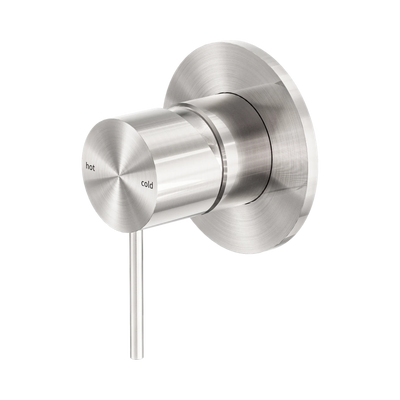 Nero Mecca Shower Mixer 80mm Plate, Brushed Nickel