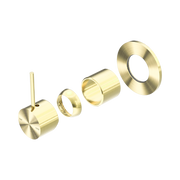 Nero Mecca Wall/Shower Mixer Handle Up 80mm Plate Trim Kits Only, Brushed Gold