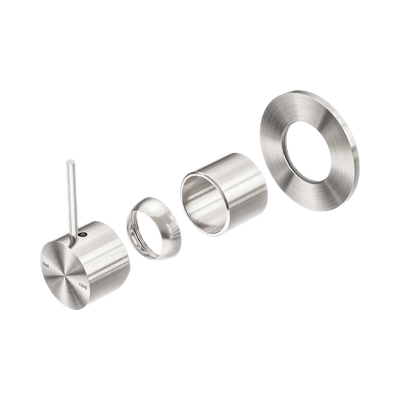 Nero Mecca Shower Mixer Handle Up 80mm Plate Trim Kits Only, Brushed Nickel