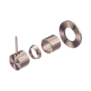 Nero Mecca Wall/Shower Mixer Handle Up 80mm Plate Trim Kits Only, Brushed Bronze