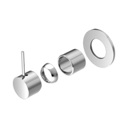 Nero Mecca Wall/Shower Mixer Handle Up 80mm Plate Trim Kits Only, Chrome