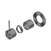 Nero Mecca Wall/Shower Mixer Handle Up 80mm Plate Trim Kits Only, Gun Metal