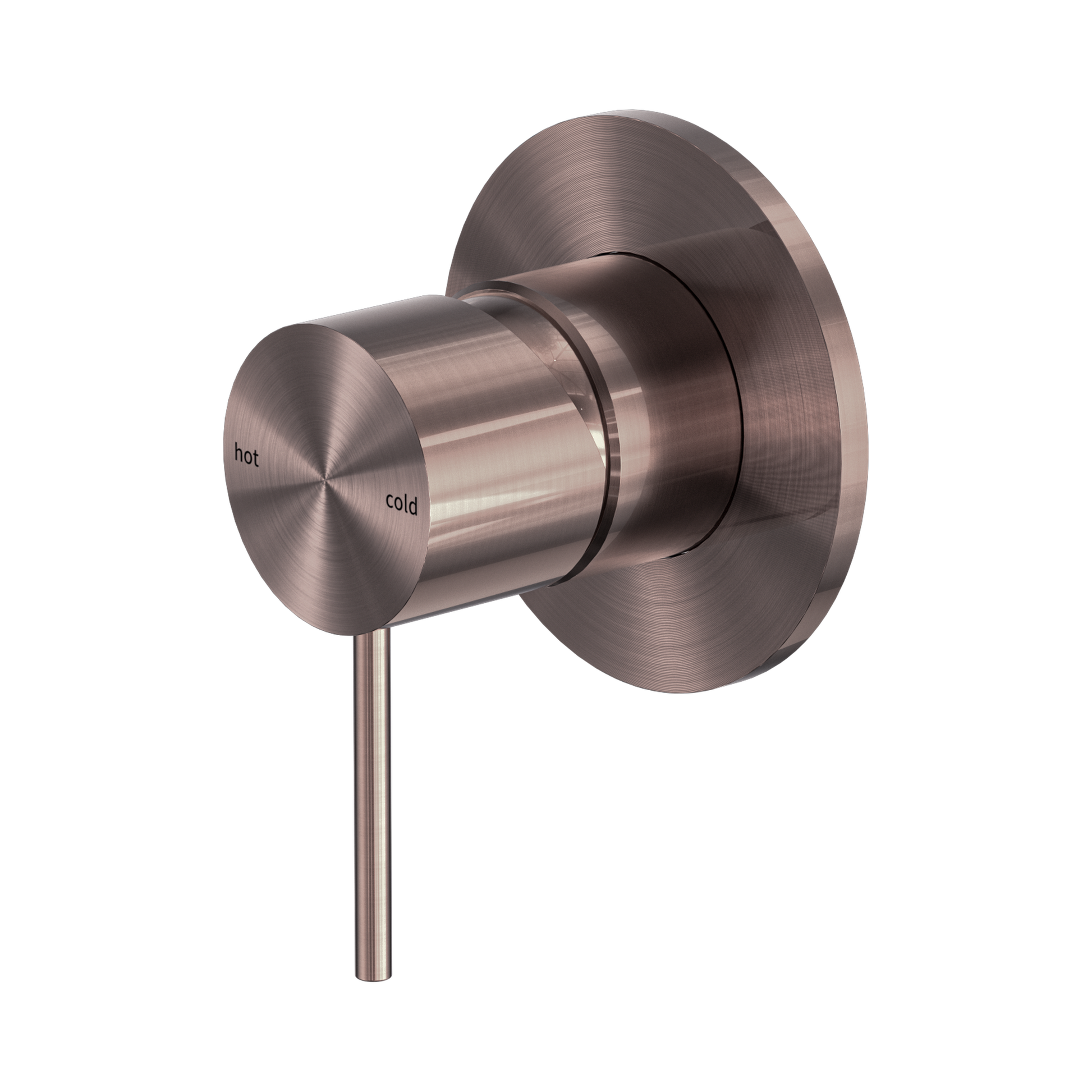 Nero Mecca Wall/Shower Mixer 80mm Plate, Brushed Bronze