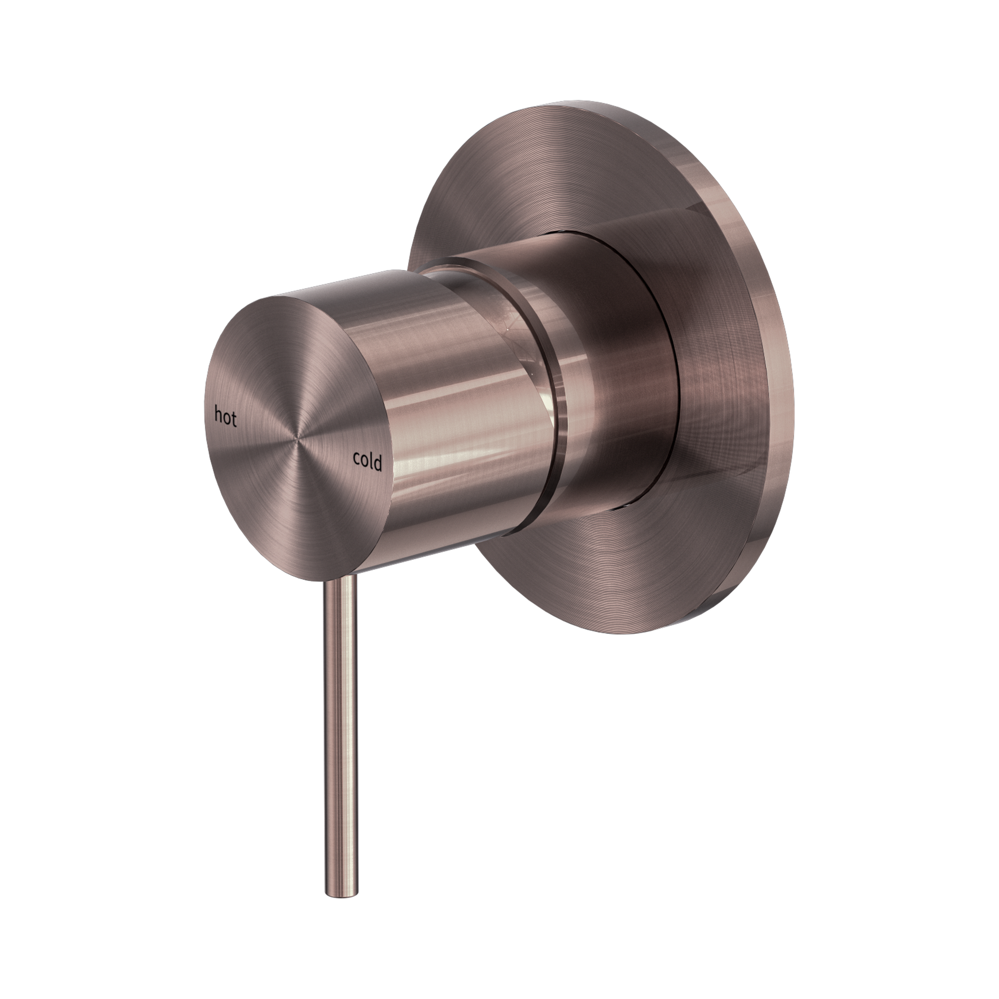 Nero Mecca Wall/Shower Mixer 80mm Plate, Brushed Bronze