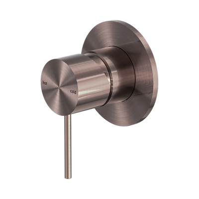 Nero Mecca Shower Mixer 80mm Plate, Brushed Bronze