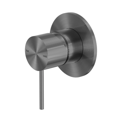 Nero Mecca Shower Mixer 80mm Plate, Gun Metal