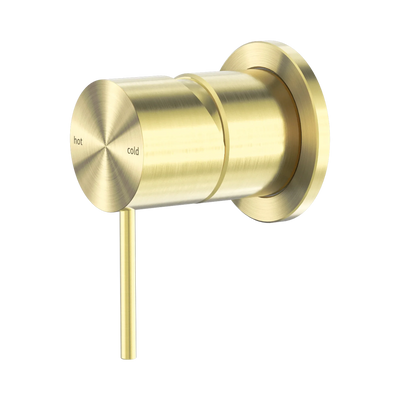 Nero Mecca Shower Mixer 60mm Plate, Brushed Gold