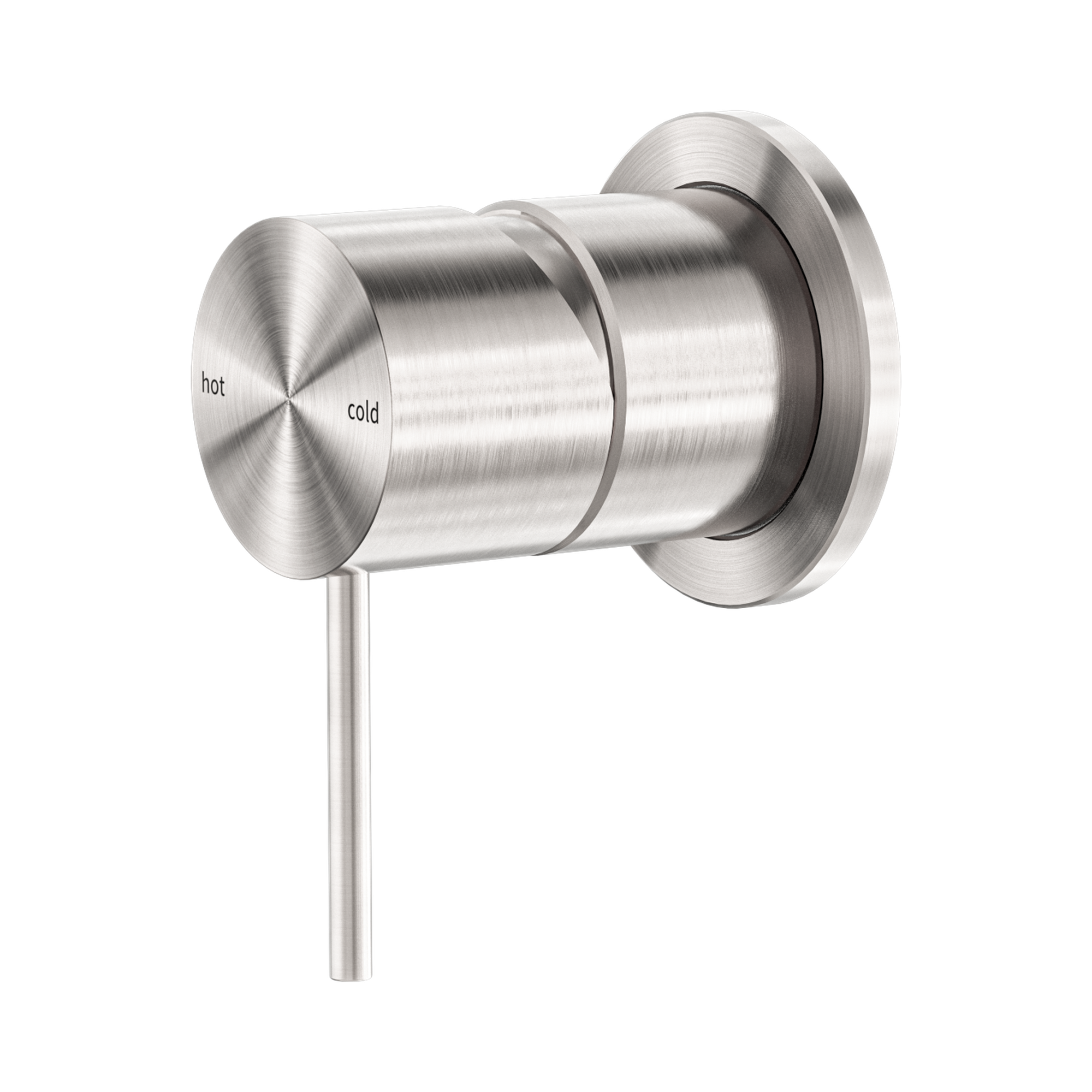 Nero Mecca Wall/Shower Mixer 60mm Plate, Brushed Nickel