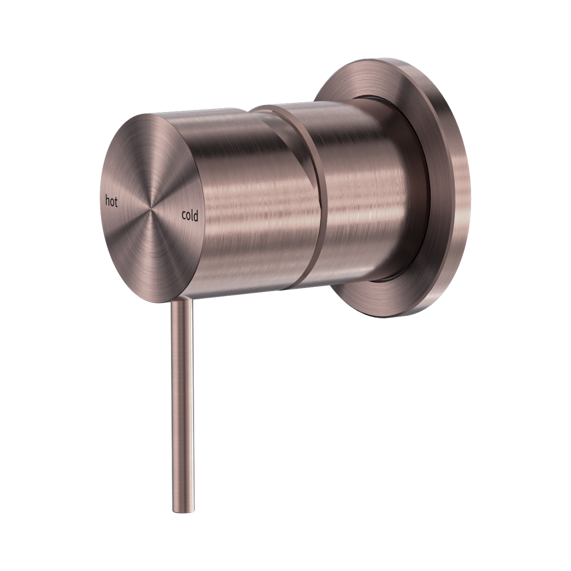Nero Mecca Wall/Shower Mixer 60mm Plate, Brushed Bronze