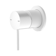 Nero Mecca Wall/Shower Mixer 60mm Plate, Matte White