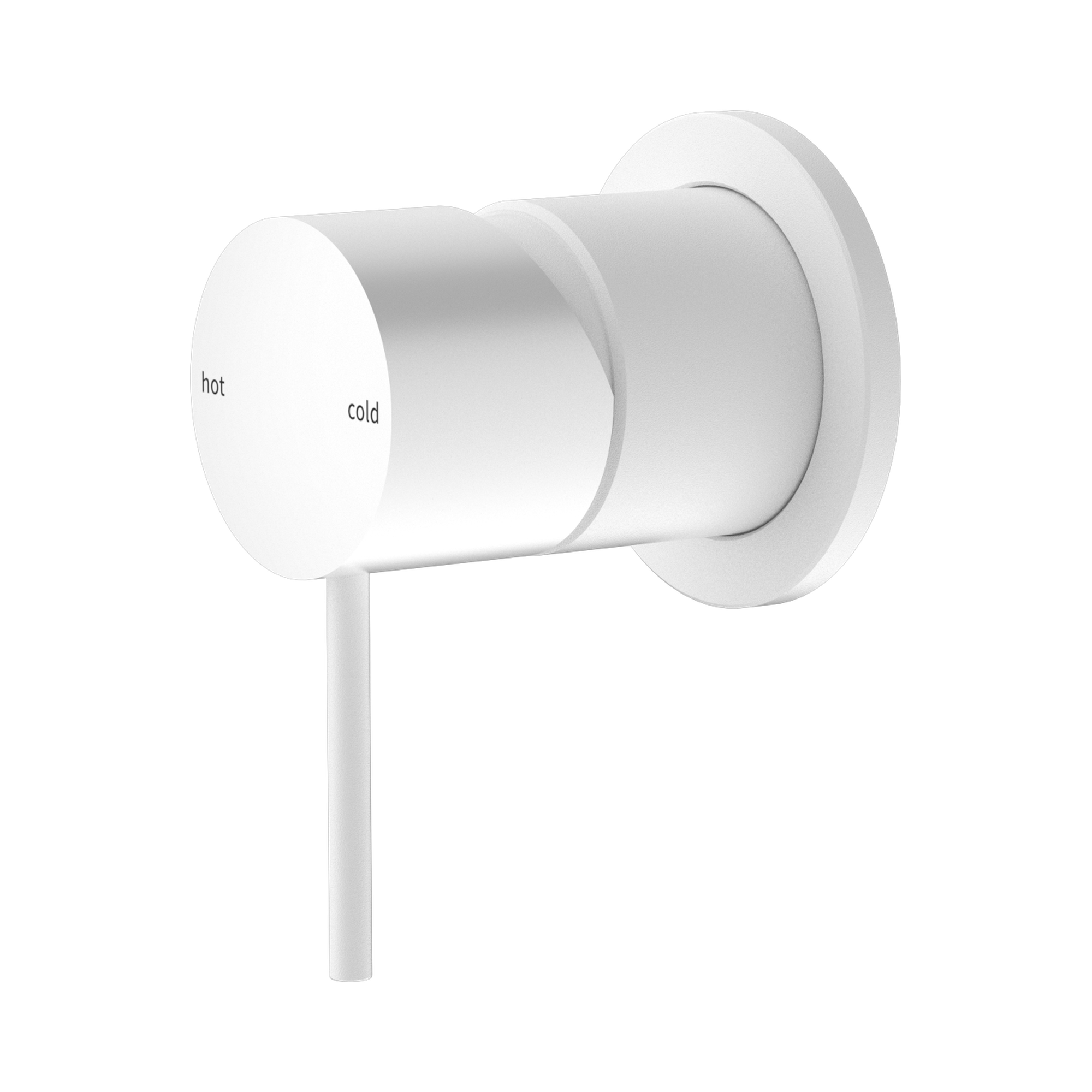 Nero Mecca Wall/Shower Mixer 60mm Plate, Matte White