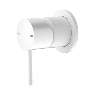 Nero Mecca Shower Mixer 60mm Plate, Matte White