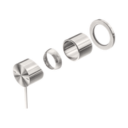 Nero Mecca Wall/Shower Mixer 60mm Plate Trim Kits Only, Brushed Nickel