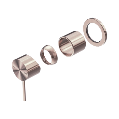 Nero Mecca Shower Mixer 60mm Plate Trim Kits Only, Brushed Bronze