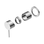 Nero Mecca Wall/Shower Mixer 60mm Plate Trim Kits Only, Chrome